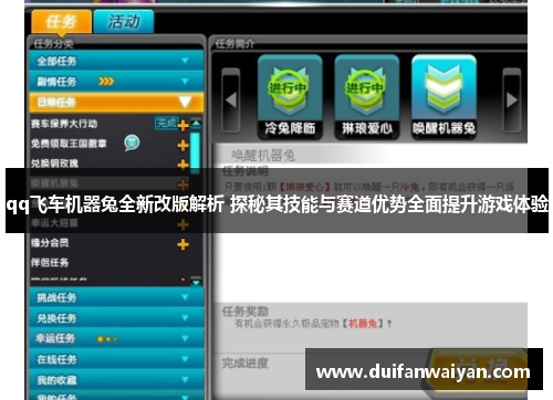 qq飞车机器兔全新改版解析 探秘其技能与赛道优势全面提升游戏体验